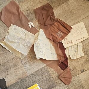 Vintage Brown Stockings Mojud And Airmaid New In Paper